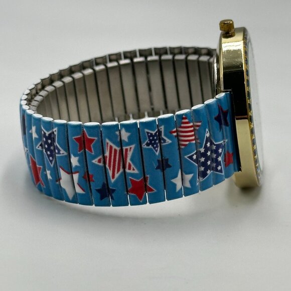 Willabee & Ward Season Watch July Month Red Blue Stars Patriotic Stretch Band - Picture 11 of 14